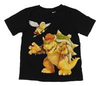 Černé tričko s drakem H&M