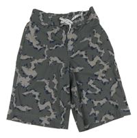 Šedé army plážové kraťasy 