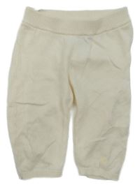 Smetanové pletené tepláky H&M