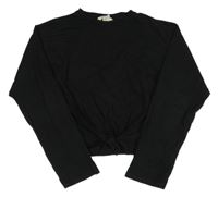Černé crop triko H&M