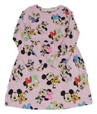 Růžové šaty s Minnie a Diasy H&M