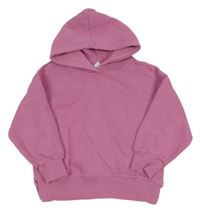 Růžová mikina s kapucí Zara