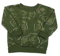 Khaki mikina s dinosaury Primark