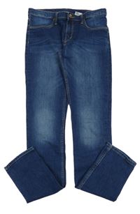 Tmavomodré skinny fit rifle H&M