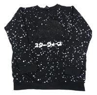 Černo-bílá flekatá mikina se StarWars Primark