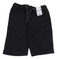 Nové - Černé teplákovo/riflové kraťasy Matalan