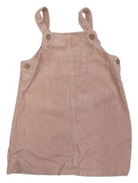 Starorůžové manšestrové šaty s kapsou PRIMARK