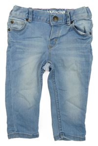 Světlemodré slim fit teplákové rifle H&M