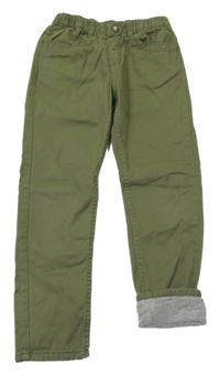 Khaki podšité rifle H&M