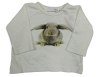 Bílé triko s králíkem H&M