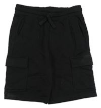 Černé teplákové kraťasy H&M
