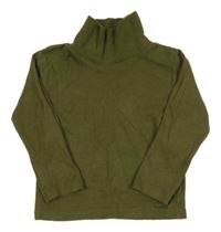 Khaki triko s rolákem Primark