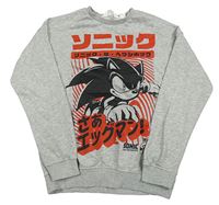 Šedá melírovaná mikina se Shadowem - Sonic H&M