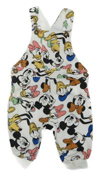 Bílo-barevné laclové tepláky s Minnie a kamarády Disney