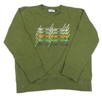 Khaki mikina s nápisem Raized vel. 176