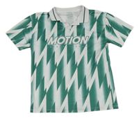 Tmavozeleno-bílý vzorovaný sportovní dres s nápisem PRIMARK