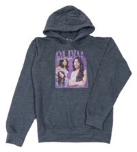 Šedomodrá mikina s kapucí - Olivia Rodrigo 