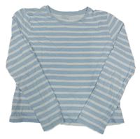 Světlemodro-bílé pruhované triko Primark