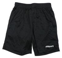 Černé sportovní kraťasy s nápisem UhlSport