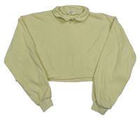 Šafránová crop mikina s límečkem H&M