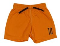Oranžové sportovní kraťasy s číslem H&M