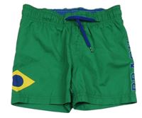 Tmavozelené plážové kraťasy Braail H&M