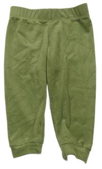 Khaki plyšové kalhoty lupilu