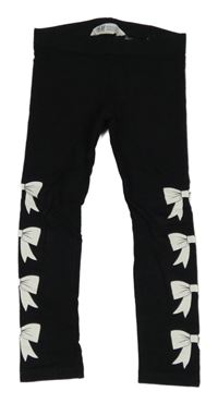 Černé legíny s mašlemi H&M