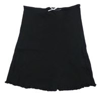 Černo-bílá žebrovaná elastická sukně Primark