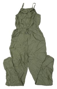 Khaki lehký kalhotový overal H&M