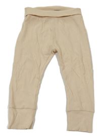 Světlebéžové žebrované turecké tepláky PRIMARK
