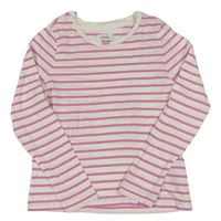 Bílo-růžové pruhované triko Vero Moda