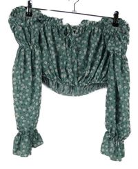 2set - Dámský světlezený bandeau top + nandavací rukávy 