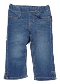 Tmavomodré capri džegíny H&M