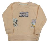 Lososová sametová mikina s Minnie Tu