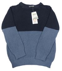 Nové - tmavomodro-světlemodrý svetr Infinity Kids