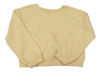 Žlutá crop mikina PRIMARK