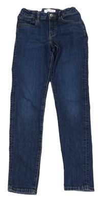 Tmavomodré skinny rifle Zara