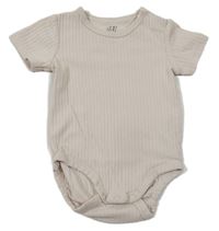 Béžové žebrované body H&M