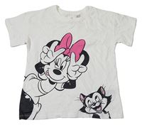 Bílé tričko s Minnie H&M