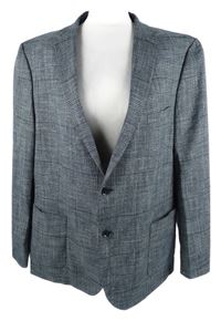 Pánské tmavomodré kostkované sako Finshley & Harding 
