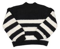 Černo-bílý pruhovaný svetr Mothercare