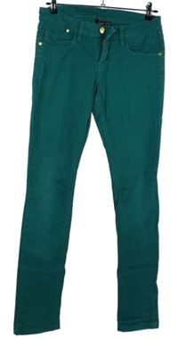 Dámské tmavozelené skinny rifle Esmara 