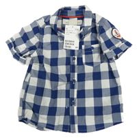 Nové - Tmavomodro-bílá kostkovaná košile H&M
