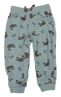 Světlemodré cuff tepláky s medvídky So Cute 