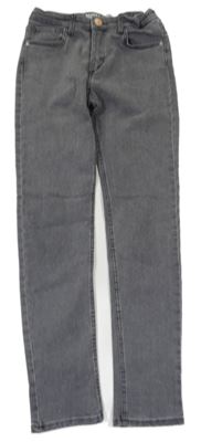 Šedé teplákové skinny fit rifle H&M