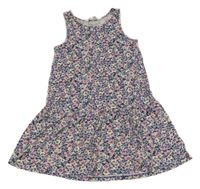 Barevné květované bavlněné šaty H&M
