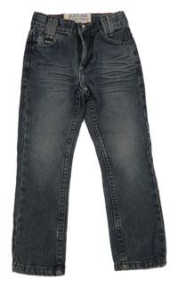 Tmavomodré melírované skinny rifle 