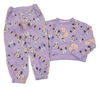 2set - Lila crop mikina s Minnie + tepláky Disney