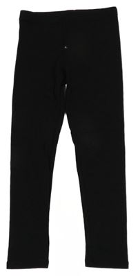 Černé žebrované legíny H&M